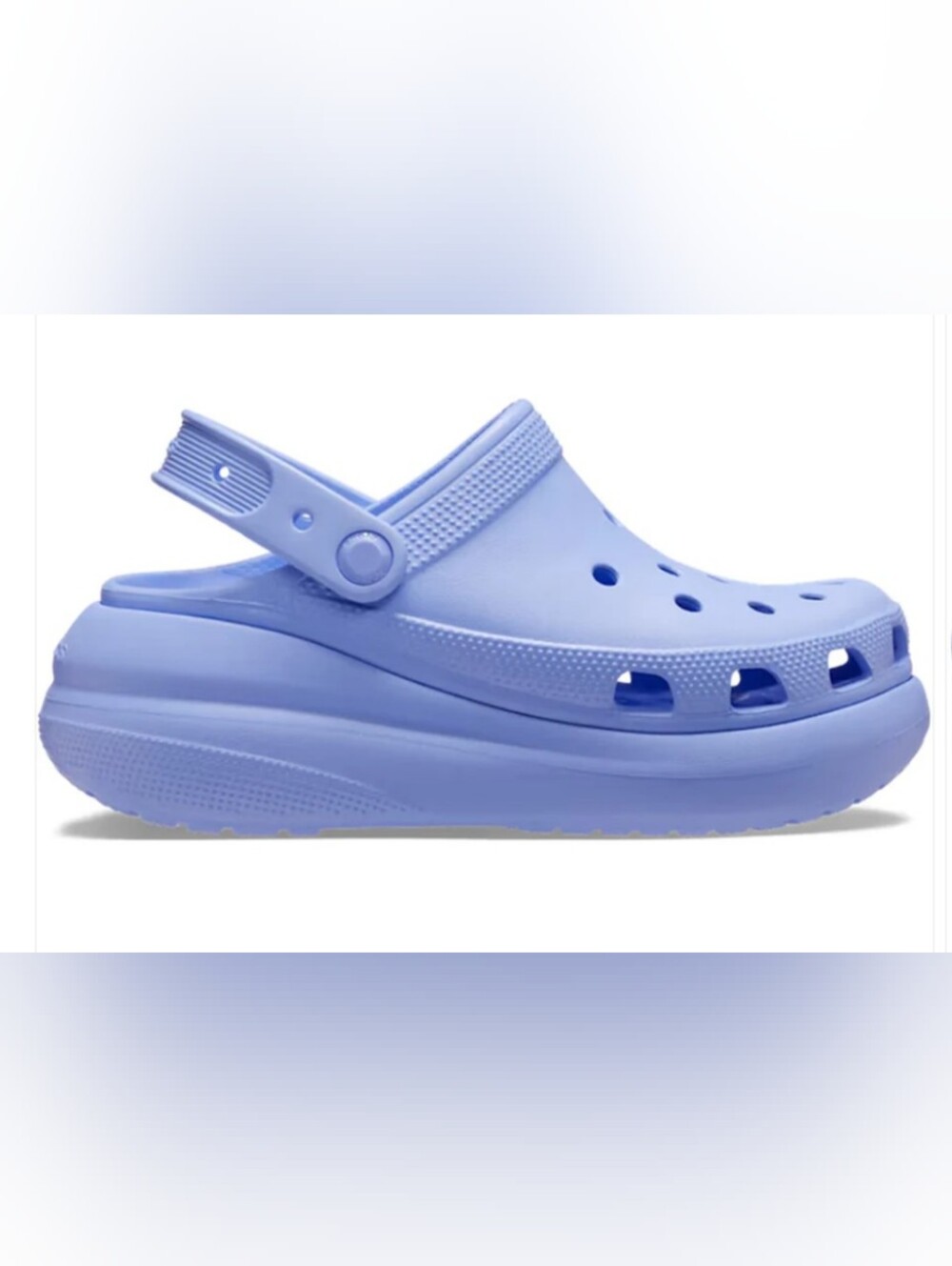 Moon Jelly Crocs Classic Crush Clogs W8/M6 NWOB